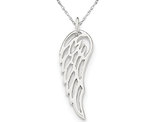 Sterling Silver Angel Wing Pendant Necklace with Chain